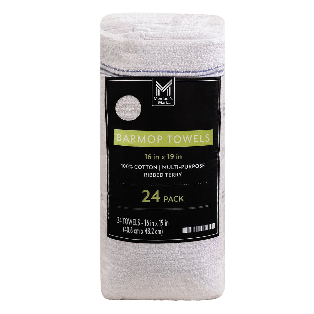Member's Mark Cotton Bar Mop Towels, 16" x 19