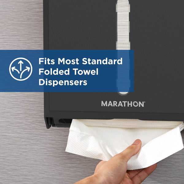 Marathon Multifold 1-Ply White Paper Towels 16 pks., 250 towels/pk