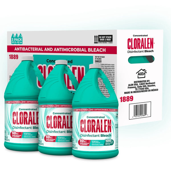 Cloralen Concentrated Household Cleaning Liquid Bleach, 3pk., 121 fl. oz. Each