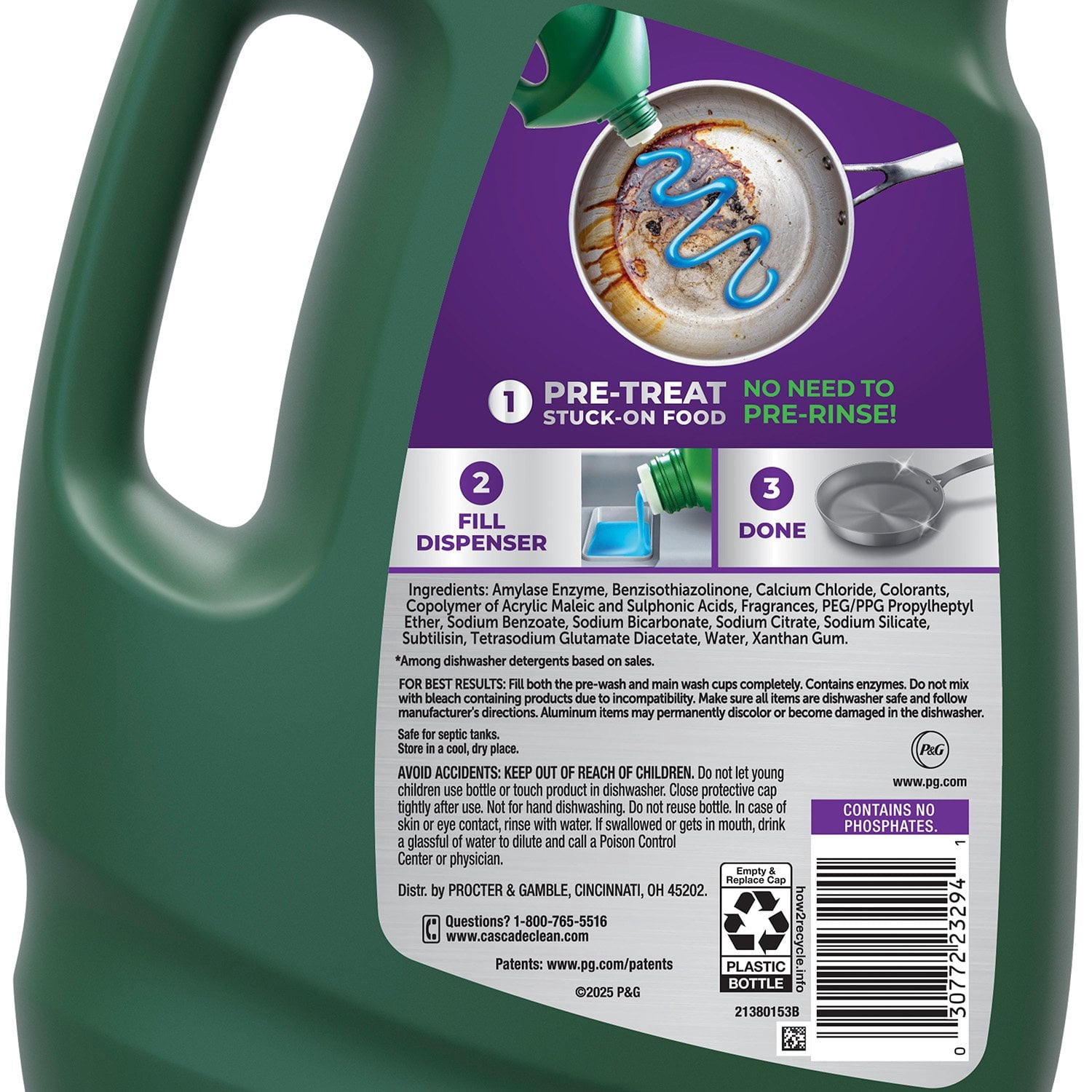 Cascade Platinum Gel Dishwasher Detergent, Fresh, 125 fl. oz.