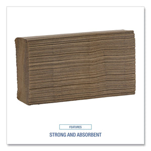 Boardwalk Multifold 1-Ply Natural Paper Towels 16 pks., 250 towels/pk.