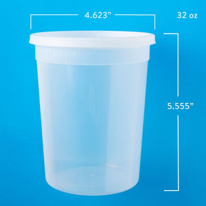Member's Mark Deli Plastic Containers w/ Lids (32 oz., 240 ct.)