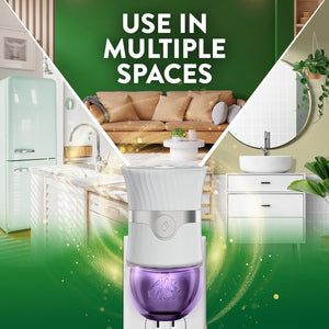 Air Wick Plug In Scented Oil Air Fresheners,  Lavender & Chamomile, 2 warmers + 8 refills