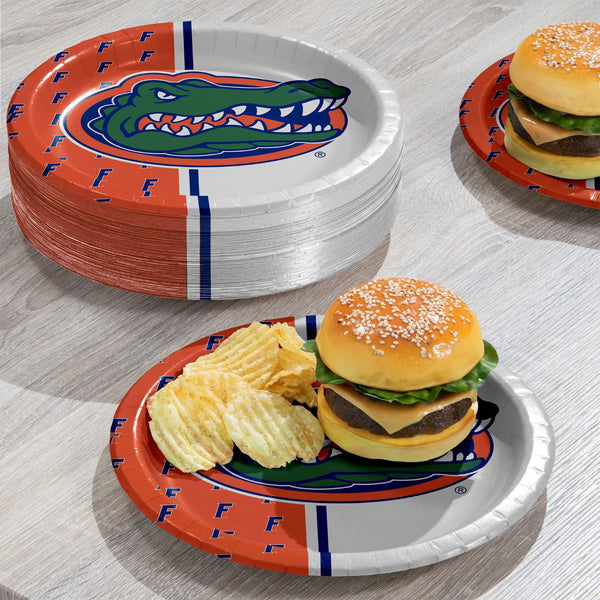 Florida Gators NCAA Round Paper Plates, 10