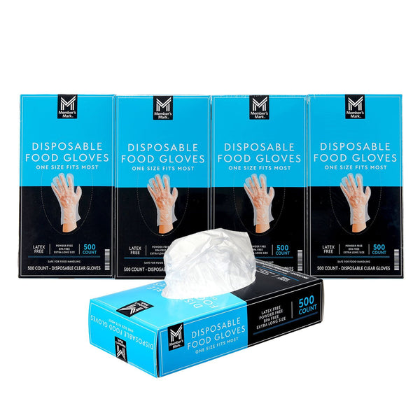 Member's Mark Disposable Food Gloves, 500 ct., 4 pk.