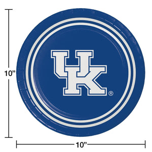 Kentucky Wildcats NCAA Round Paper Plates, 10