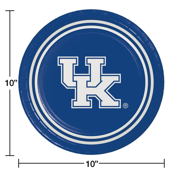 Kentucky Wildcats NCAA Round Paper Plates, 10