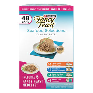 Purina Fancy Feast Variety Pack, Wet Cat Food, 48 ct., 3 oz., Choose Flavor