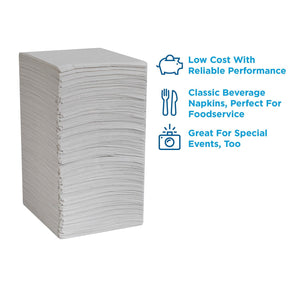 Marathon Embossed 1-Ply White Beverage Napkins, 6 pk., 3000 ct.