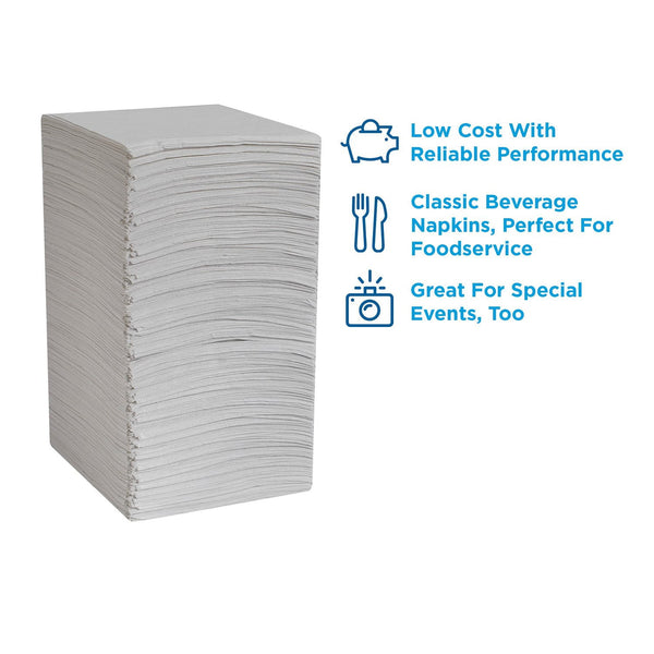 Marathon Embossed 1-Ply White Beverage Napkins, 6 pk., 3000 ct.