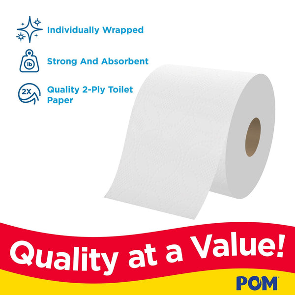 POM 2-Ply Toilet Paper 45 rolls, 473 sheets/roll
