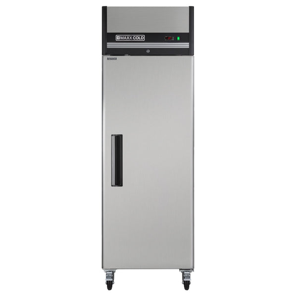 Maxx Cold X-Series Stainless Single Door, Commercial Reach-In Upright Refrigerator (23 cu. ft.)