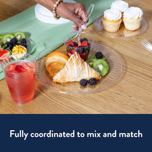 Chinet Crystal Clear Plastic Dinner Plate, 10" 100 ct.