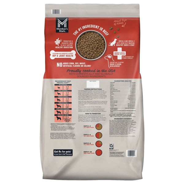 Member's Mark, Beef and Brown Rice, Limited Ingredient Dry Dog Food, 30 lbs.