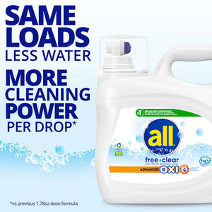 all Liquid Laundry Detergent, with Advanced OXI Stain Removers, 208oz, 140 loads