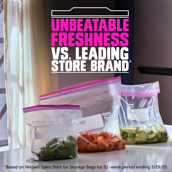 Ziploc Gallon & Storage Quart Bags with New Stay Open Design, 204 ct.