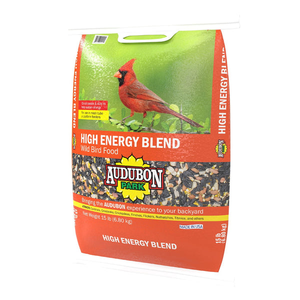 Audubon Park High Energy Blend Wild Bird Food, Premium Mix of Seeds and Nuts, 15 lbs.