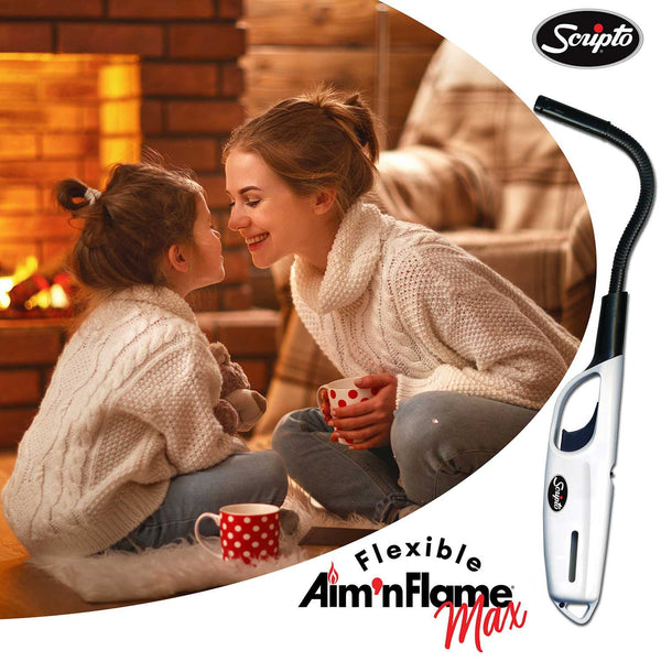 Scripto Aim 'N Flame Multi-Purpose Lighter, 4pk