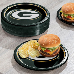 Green Bay Packers NFL Round Paper Plates, 10