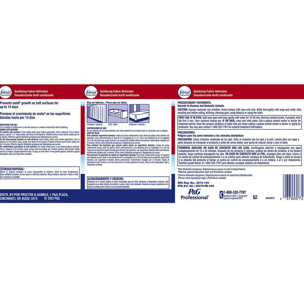 Febreze Professional Sanitizing Fabric Refresher, 1 Gal.