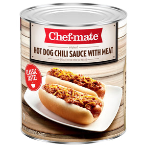Chef-mate Hot Dog Chili Sauce With Beef 108 oz.