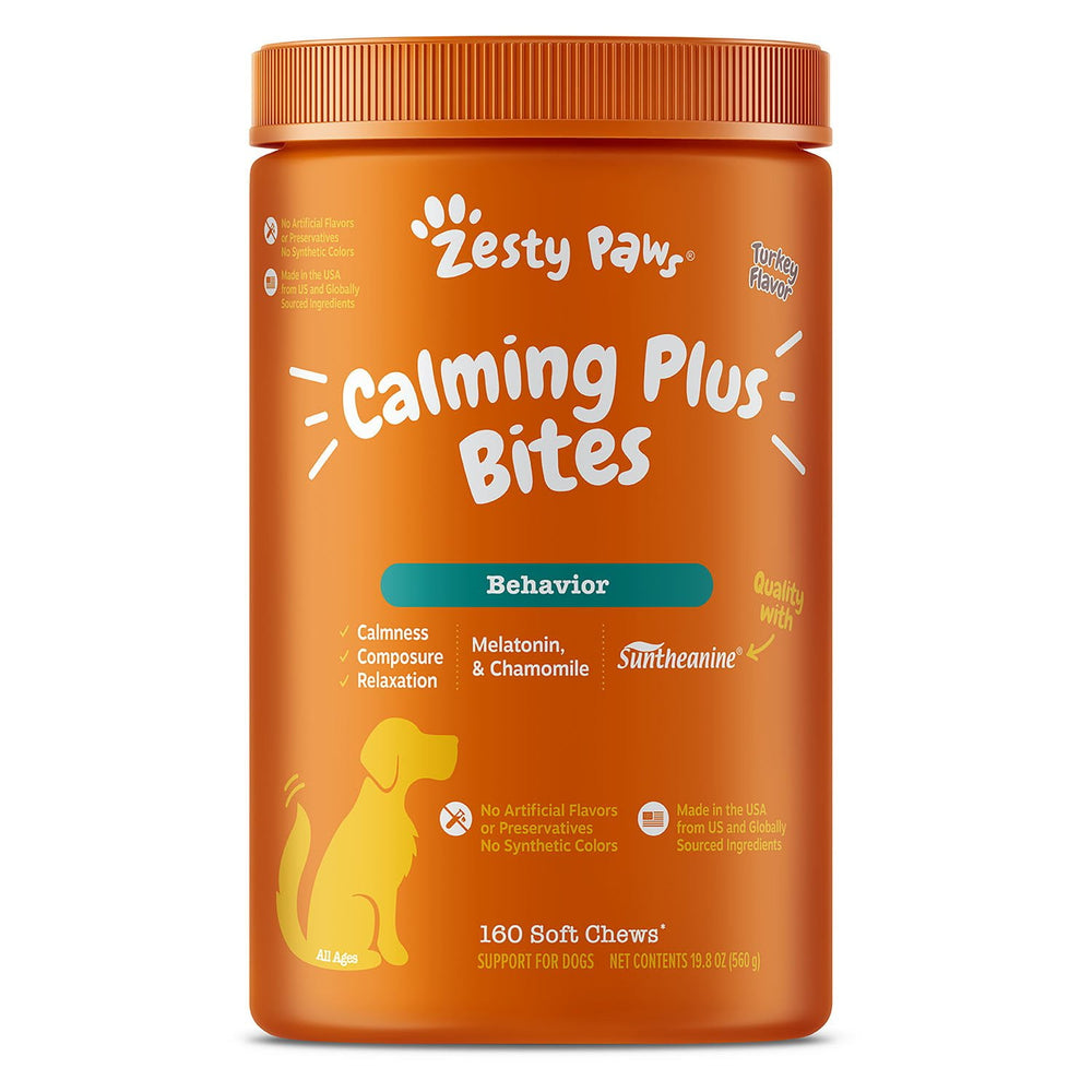 Zesty Paws Calming Plus Bites, Turkey, 160 ct.
