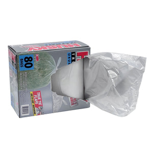 Husky 55-Gallon Clear Flap Tie Drum Liner Trash Bags (80 ct.)
