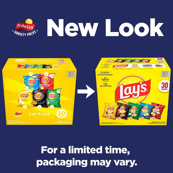 Lay's Mix Variety Pack Potato Chips, 30 pk.
