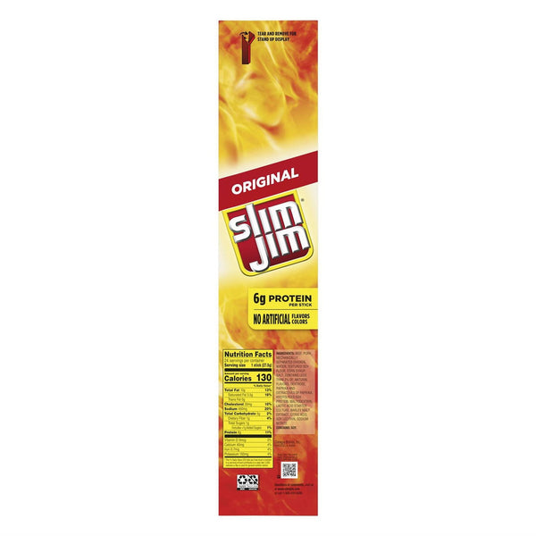 Slim Jim Giant Smoked Meat Sticks, Original Flavor, 0.97 oz., 24 pk.