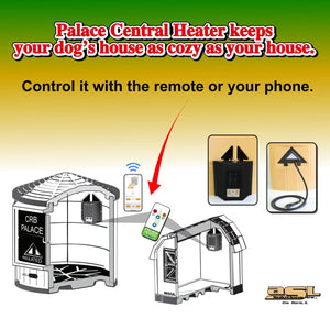 Palace Central Heater for Dog Palace and CRB Palace Dog Houses