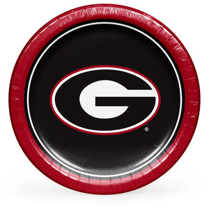 Georgia Bulldogs NCAA Round Paper Plates, 10