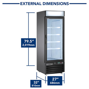 Maxx X-Series Merchandiser Refrigerator with Glass Door 23 cu. ft.