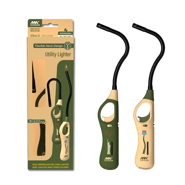 MK Lighter Willow Flex All Jumbo Utility Lighter, 2pk