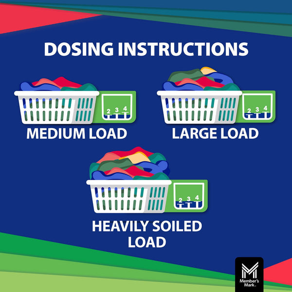 Member's Mark Liquid Laundry Detergent, Paradise Splash, 127 loads, 196 fl. oz.