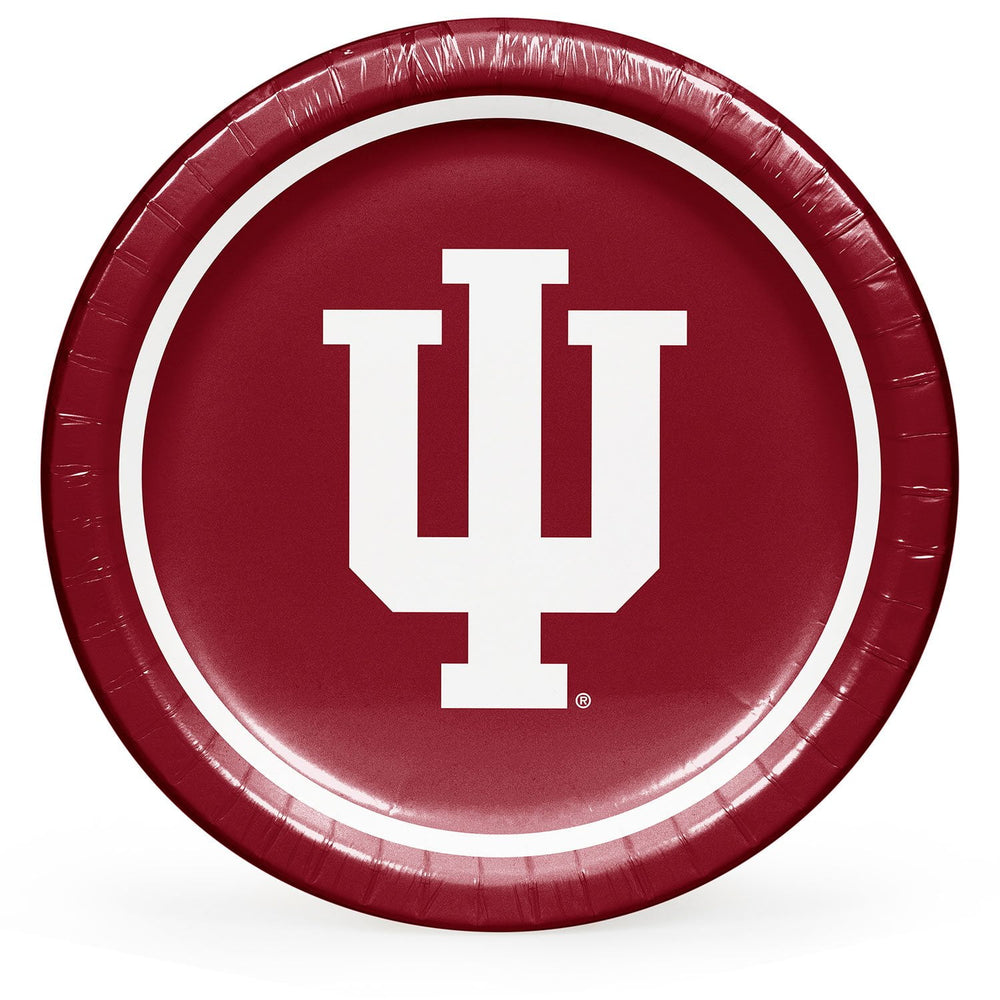 Indiana Hoosiers NCAA Round Paper Plates, 10