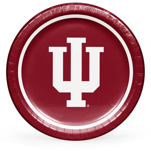 Indiana Hoosiers NCAA Round Paper Plates, 10