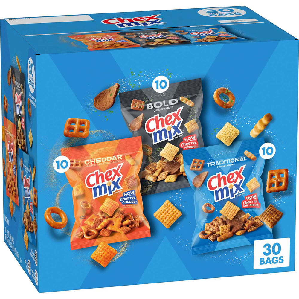 Chex Mix Savory Snack Mix Variety, 1.75 oz., 30 pk.