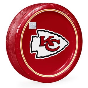 Kansas City Chiefs NFL Round Paper Plates, 10