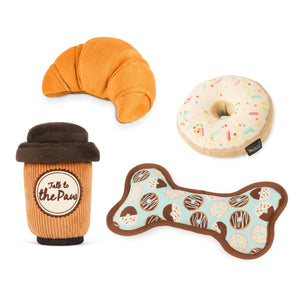 P.L.A.Y Pet Plush Toys, Canine Café, 4 pc., Bundle