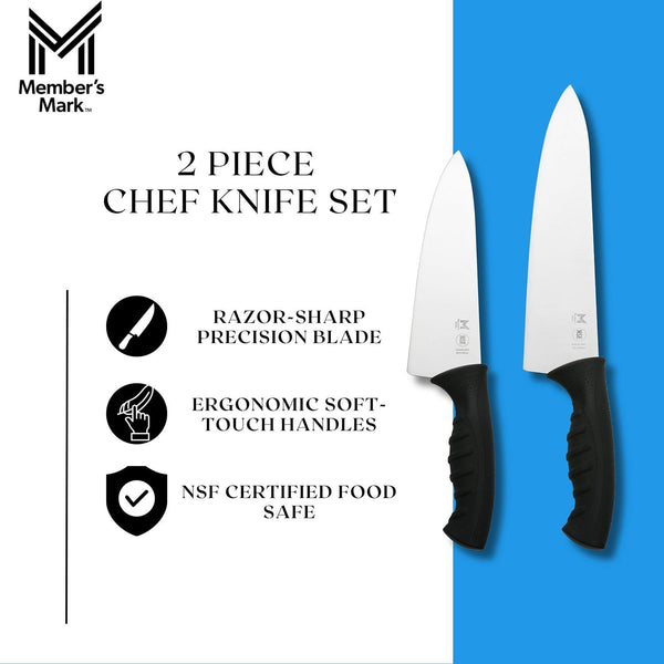 Member's Mark 8" & 10" Chef's Knives Set, 2 pk.