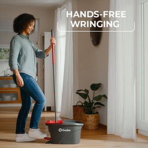 O-Cedar EasyWring Power Microfiber Spin Mop + 2 Refills