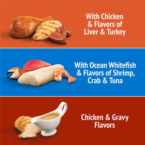 Friskies Party Mix Party Variety Pack, Cat Treats, 60 oz.