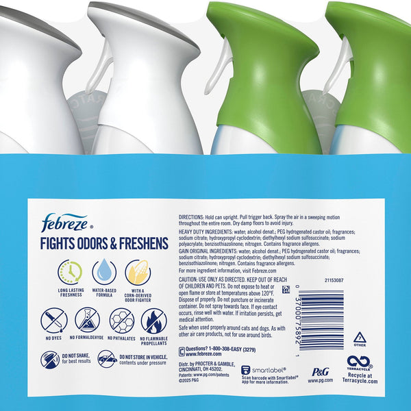 Febreze Air Effects Air Freshener Spray, Gain Original + Heavy Duty, 4 ct., 35.2 oz.