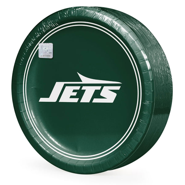 New York Jets NFL Round Paper Plates, 10