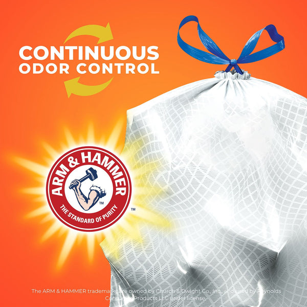 Hefty Ultra Strong Kitchen Drawstring Trash Bags, Fabuloso Scent 13 gal., 130 ct.