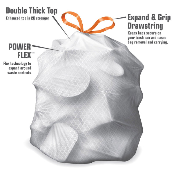 Member's Mark Power Flex 13-Gallon Tall Kitchen Trash Bags, Fresh Scent, 200 ct.
