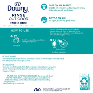 Downy Rinse Laundry Odor Remover, Cool Cotton, 87.5 fl. oz.