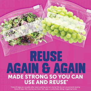 Ziploc Storage Slider Gallon Bags, 120 ct.