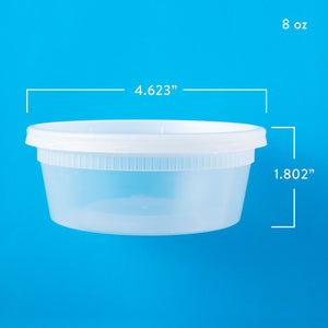 Member's Mark Plastic Deli Containers with Lids 8 oz., 240 ct.