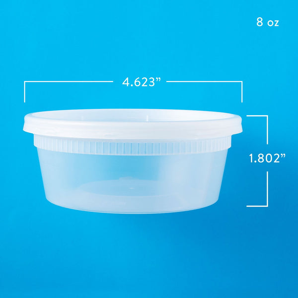 Member's Mark Plastic Deli Containers with Lids 8 oz., 240 ct.